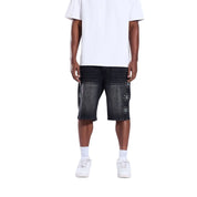 Crysp Denim Diamond Short Black