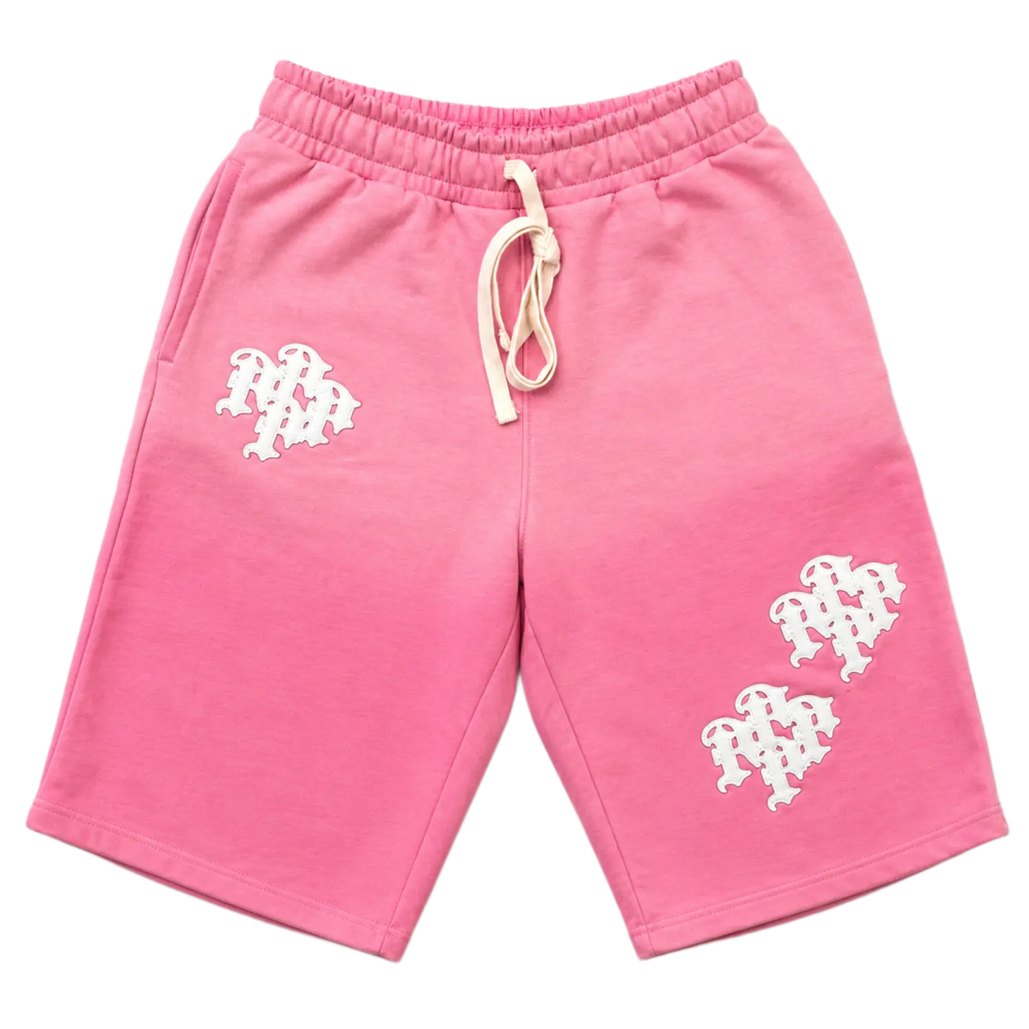 Patch Baggy Oversized Sweatshort Pink
