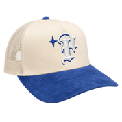 Keep It P Trucker Cream/Blue Suede