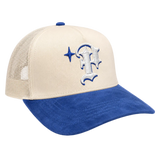 Keep It P Trucker Cream/Blue Suede